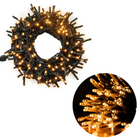 Cheqo® Kerstboomverlichting - Clusterverlichting - Kerstlampjes - Led Verlichting - Kerstverlichting voor Binnen en Buiten - 400 LED - 8 Meter - Extra Warm Wit Clusterverlichting