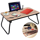 Cheqo® Stevige Bedtafel - Inklapbaar Schootbureau - Banktafel - Bedtafel - Laptopstandaard - Ontbijt op Bed - MDF Bedtafel