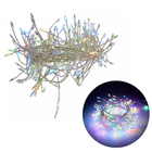 Cheqo® Kerstboomverlichting - Zilverdraad Clusterverlichting - Kerstlampjes - Led Verlichting - Kerstverlichting voor Binnen en Buiten - 720 LED - 7 Meter - Multicolor Clusterverlichting