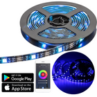 Cheqo® Smart LED Strip - Led Strips - Zelfklevend - RGB - Bediening via Smartphone - Werkt met Alexa - Google Home - Apple Siri - Dimbaar - 2 Meter led strips
