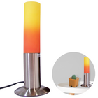 Cheqo® Luxe Gekleurde Tafellamp - Bedlamp - Lava Lamp Look - Sfeerverlichting - ø11cm - 27cm Hoog - Inclusief Duurzame LED Lamp en Adapter Tafellamp