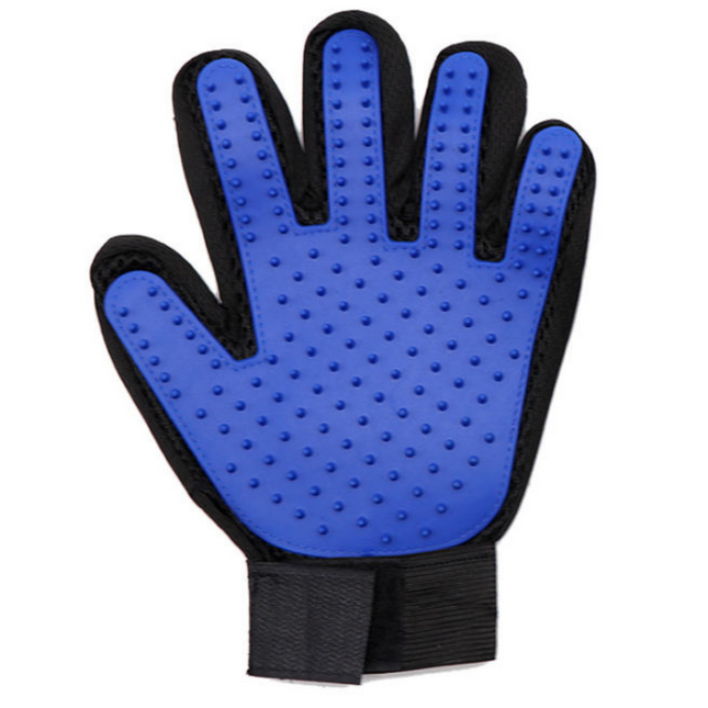 Cheqo® Dierenhaar Verwijderaar - Borstelhandschoen voor Honden en Katten - Hondenborstel - Siliconen Hondenborstel