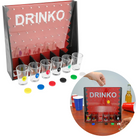 Cheqo® Drinko Drankspel - Voor 6 Spelers - Inclusief Shotglazen en Fiches - Drinkspel - 28x25x7cm Actiespellen