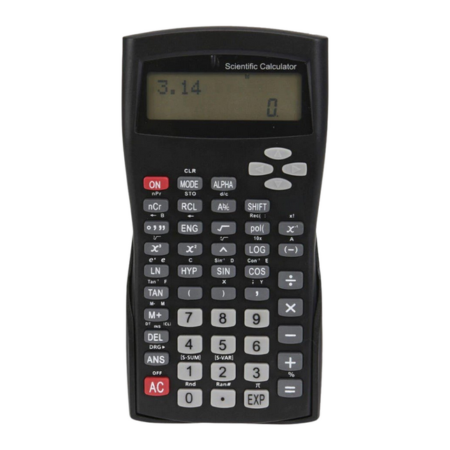 Cheqo® Wetenschappelijke Rekenmachine - Accuraat - Voor Formules en Berekeninen - Calculator Wetenschappelijke Rekenmachine