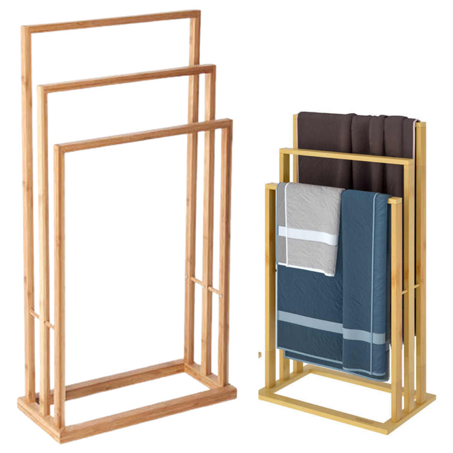 Cheqo® Handdoekhouder - Handdoekrek - Handdoek Houder - Handdoeken Rek - Extra Stevig - 40x25x28cm Handdoekhouder