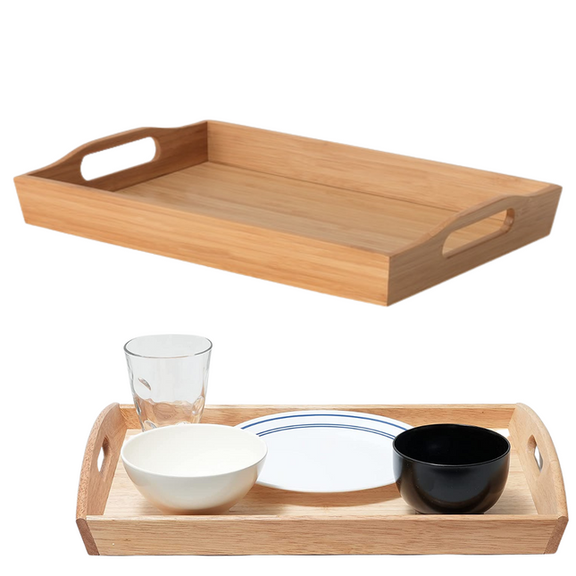 Cheqo® Bamboe Dienblad - Serveerplank - Ontbijt op Bed - 44x30cm Dienblad