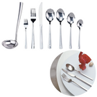 Cheqo® Luxe RVS Bestekset - Zilverkleurig - 40 Delig - Bestek - Lepels - Messen - Vorken - Voor 6 Personen Bestekset