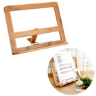 Cheqo® Kookboek Standaard - Kookboekstandaard - Boek Standaard - Muziekboek Standaard - Boek Houder - Boekenstandaard - Tablet Standaard - Bamboe boekenstandaard