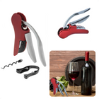 Cheqo® Luxe Kurkentrekker met Foliesnijder - Flesopener - Kelnermes - RVS - Met Opbergdoos en Reservespiraal - 15cm Kelnermes