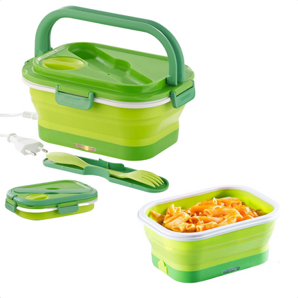 Cheqo® Elektrische Lunchbox - Verwarmende Lunchbox - Voedselbakje - Isolatiebox - Voedselcontainer - 1 Liter Lunchboxen