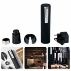 Cheqo® Elektrische Kurkentrekker - Wijnopener Set - 21x5cm - Wijnset - Vacuum Wijnpomp - Foliesnijder - Wijnflesopener - Inclusief Adapter Kurkentrekkers