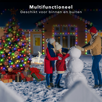 Cheqo® LED Verlichting 720 LED - 54m - Multicolor - 8 Lichtfuncties - Soft Wire - Flexibel Snoer - Feestverlichting - Kerstverlichting - Tuinverlichting - Buitenverlichting - Gekleurde Kerstverlichting - Voor Binnen en Buiten Kerstboomverlichting