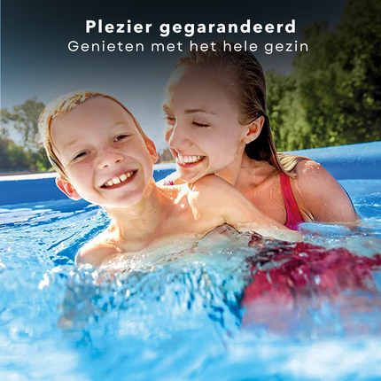 Cheqo® Familiebad - Opblaasbad - Zwembad - Opzetbad - Opzetzwembad - 244x61cm - Waterhoogte 46cm - 1942 Liter Opzetzwembaden