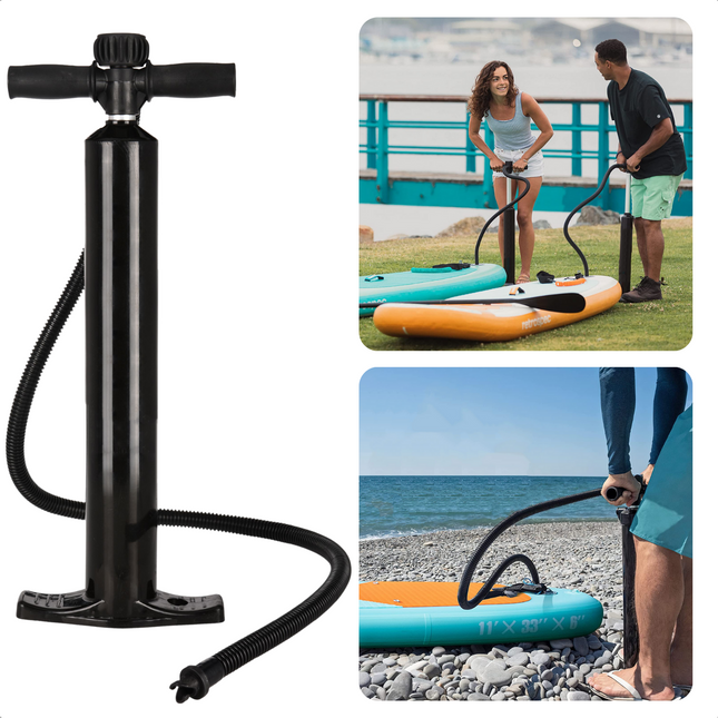 Cheqo® SUP-board Handpomp - Pomp voor SUP Board - 4.4L Double-action - Met PSI-meter - Max. 29 PSI SUP accessoires