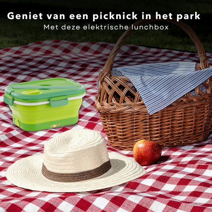 Cheqo® Elektrische Lunchbox - Verwarmende Lunchbox - Voedselbakje - Isolatiebox - Voedselcontainer - 1 Liter Lunchboxen