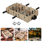 Cheqo® Houten Tafelvoetbalspel - Voetbaltafel -  Tafelvoetbal - Kickertafel - Tafelvoetbaltafel - Tafelvoetbal balletjes - 51x30.5x10cm - MDF - Met 2 Ballen Voetbaltafels