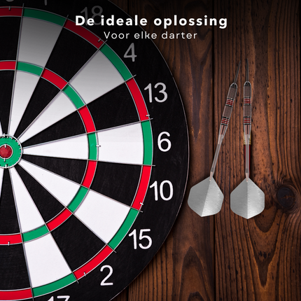 Cheqo® Dartpijlen Set - Darts van 18 Gram - 3 Pijlen - Dartset - Nikkel - Professioneel - Inclusief Accessoires - In Luxe Opbergcase Dartpijlen
