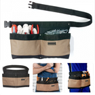 Cheqo® Gereedschapshouder - Spijkerschort - Gereedschapsgordel - Gereedschapsriem - Gereedschapstas - 2 Vakken - Extra Sterk Polyester - 40x24cm Spijkerschort
