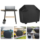 Cheqo® Afdekhoes voor Rechthoekige Barbecue - BBQ Hoes - Barbecuehoes - Barbecue Hoes - 95x50x75cm - Zwart - Polyester - Incl. Opbergzak met Rits Barbecuehoezen