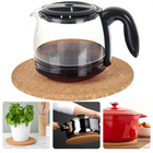 Cheqo® Magnetische Panonderzetter - Kurk - ø 21cm - Perfect voor Potten en Pannen - Onderzetter voor Pannen Panonderzetters