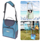 Cheqo® Koeltas - 10 Liter - Isotherm - Koelbox - 10L - 25 cm x 25 cm x 25 cm - Voor op het Strand & Camping - Lunchtas - Geïsoleerd - Picknicktas Koeltas