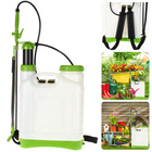 Cheqo® Drukspuit - Druksproeier - Plantensproeier - Rugdruksproeier - 16 Liter - Roestvrijstalen spuitstang - Kunstof reservoir - 2-2.5 bar Druk - Met handgreep - Met filter - In lengte aanpasbare draagbanden Drukspuit