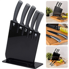 Cheqo® Messenset met Houder - Roestvrijstalen Lemmet - Chefmes - Vleesmes - Broodmes - Multifunctioneel Mes - Schilmes Messenset Keukenmessen