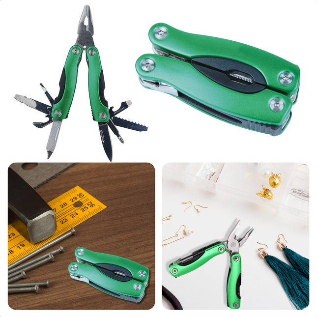 Cheqo® 10-in-1 Multitool - Gereedschap - Zakmes - Outdoor - Kamperen - 10 Functies Zakmessen