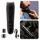 Cheqo® Baardtrimmer - Scheerapparaat - Trimmer - Vacuüm Afzuigfunctie - Met LCD-scherm - Draadloos - Oplaadbaar - 600 mAh - 2 Opzetstukken - 4 Snijlengtes - 60 Minuten Werktijd - 35W Vermogen Baardtrimmer