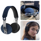 Cheqo® On-Ear Bluetooth Koptelefoon - Headset - 12 uur Accuduur - Ingebouwde Microfoon - RVS - Met Opbergtas Koptelefoon