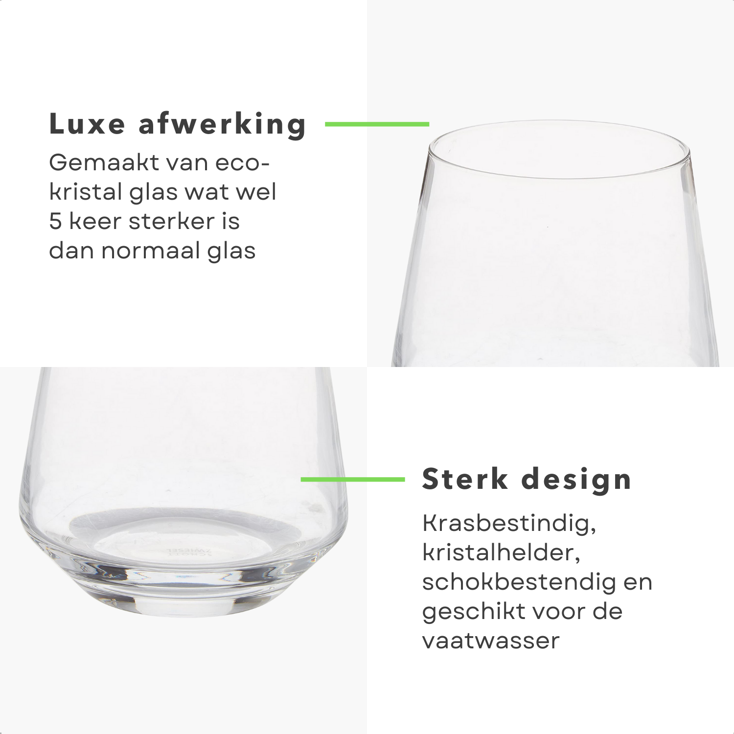 Luminarc Lina, set van 6 glazen, 25 cl, vaatwasmachinebestendig, glas Luminarc Lina, set van 6 glazen, 25 cl, vaatwasmachinebestendig, glas