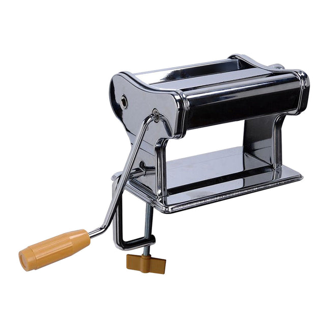 Cheqo® RVS Pastamachine - Pastamaker - Pastasnijder met Tafelgreep - 7 soorten pasta Pasta Makers