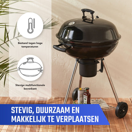 Cheqo® Bolvormige Barbecue - BBQ - Buitenkeuken - Extra Stevig - 57x100cm BBQ