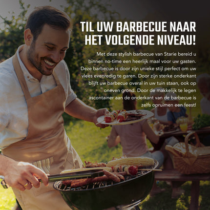 Cheqo® Bolvormige Barbecue - BBQ - Buitenkeuken - Extra Stevig - 57x100cm BBQ
