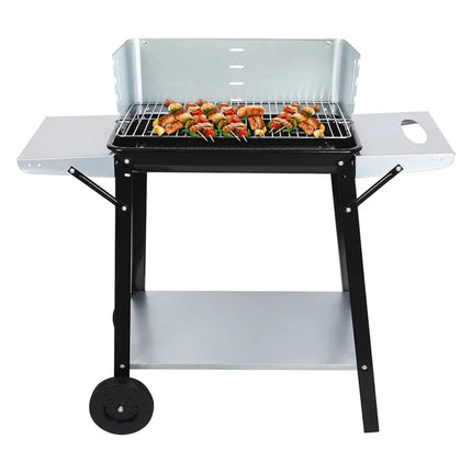 Cheqo® Luxe Barbecue - BBQ - Wegklapbaar - Met Zijtafels - Rechthoekig - 49x32 cm BBQ