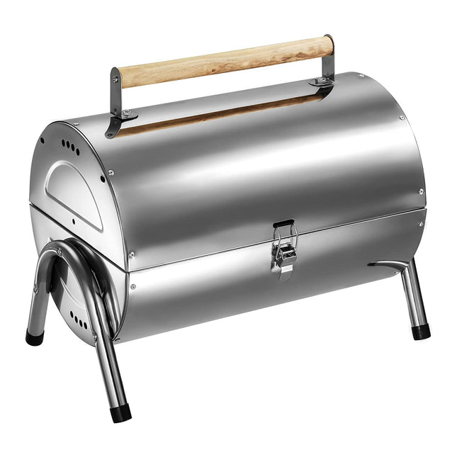 Cheqo® Luxe Barbecue - BBQ met Dubbel Grilloppervlak - Cilinderbarbecue - Afsluitbaar BBQ