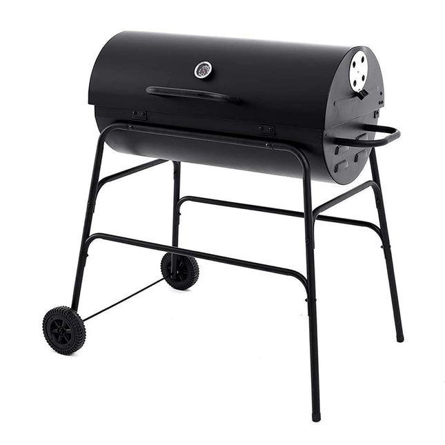 Cheqo® XL Houtskool Barbecue - BBQ - Verrijdbaar - Cilindervorm - Buitenkeuken BBQ