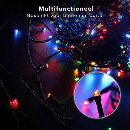 Cheqo® Kerstboomverlichting - Lichtsnoer - Kerstlampjes - Led Verlichting - Kerstverlichting voor Binnen en Buiten - 480 LED's - 36 Meter - Multicolor Kerstboomverlichting