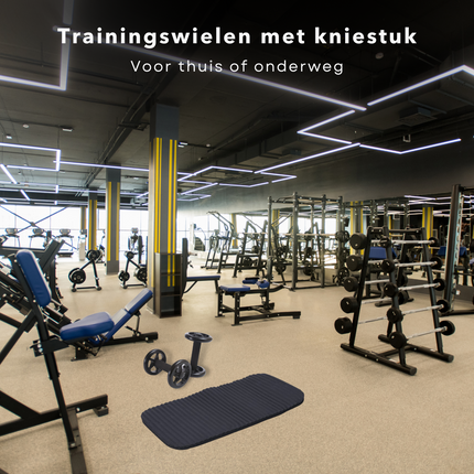 Cheqo® FIT Ab Wheel - Core Wheels - Buikspiertrainer - Buikspierwiel - Trainingswiel - Core Krachttrainers - 2 Stuks - Met Kniemat Buikspierwielen
