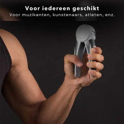 Cheqo® Handtrainers - Handknijpers - Handgrippers - Handgrips - Knijphalter - Griptraining - Vingertrainer - Onderarm Trainer - Pols Trainer - Rubber - 2 Stuks Handtrainer