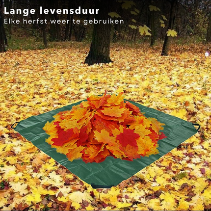 Cheqo® Tuinafvalzeil - Afdekzeil - Tuinafvalzak - Tuinafval Zeil - Bouwzeil - 150x150cm Tuinafvalzak