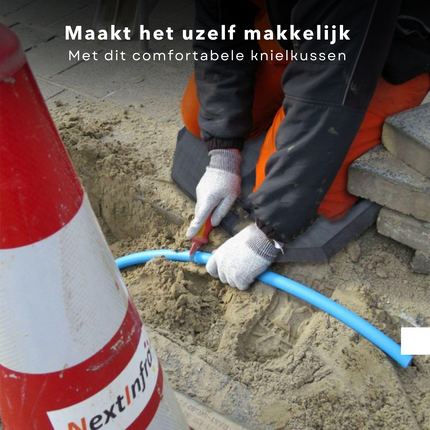 Cheqo® XXL Knielkussen - Kniebescherming - Kniemat - Bouwbescherming - Knie Kussen - Extra Dik Kniebescherming