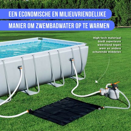 Cheqo® Luxe Solar Zwembadverwarming - Zonnepaneel Verwarmer - Pool Heater - Zwembad Verwarming Zonne energie Zwembadverwarming